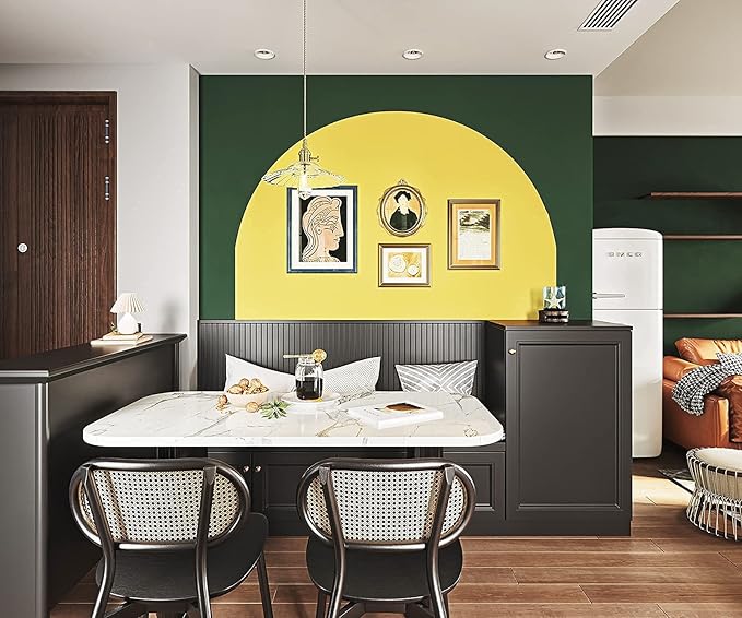 Dimoon 236''x17.7'' Yellow Peel and Stick Wallpaper Contact Paper Modern Self Adhesive Wall Paper Removable Renter Friendly Textured Solid Color Shelf Cabinet Vinyl Roll (236''x17.7'',Yellow)