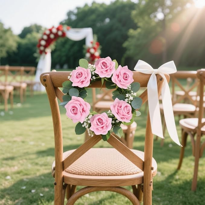 Velvet Rose Artificial Flower 25pcs Fake Pink Rose Flowers Heads Faux Silk Flowers Heads for DIY Wedding Home Party Baby Shower Decor(Pink)