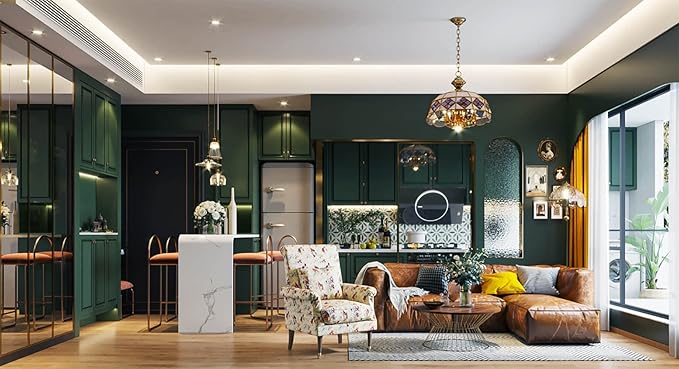 Dimoon 110''x17.7'' Dark Green Peel and Stick Wallpaper Contact Paper Modern Self Adhesive Wall Paper Removable Renter Friendly Textured Solid Color Cabinet Vinyl Roll (110''x17.7'',Emerald Dark)