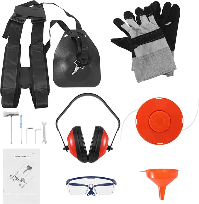 Samger 52cc 2 Cycle Gas Hedge Trimmer, 5 in 1 Garden Hedge Trimmer Combo, Gas Powered Trimmer with Extension Pole, Multifunctional Garden Trimming Tools