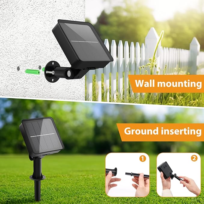 kolpop Solar Fairy Lights Outdoor Waterproof, 3 Pack 32FT 80LED Solar Powered String Light, 8 Modes Copper Wire Solar Twinkle Lighting for Tree Garden Yard Outside Christmas(Multicolor)