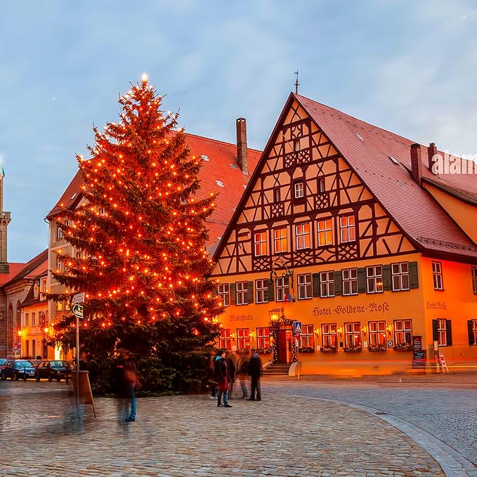 JMEXSUSS 250 LED Orange String Lights, 91.5ft Orange Christmas Lights Outdoor Waterproof, 8 Lighting Modes Connectable Christmas Tree Lights for Yard Patio Party Halloween Christmas Decorations