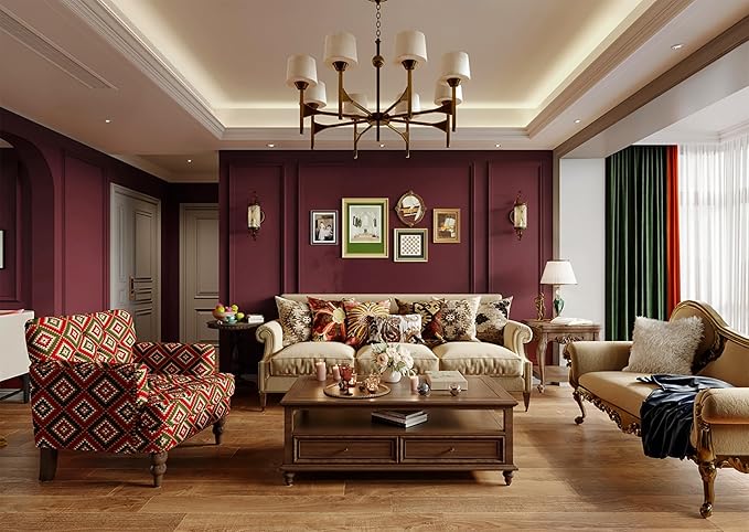 Dimoon 118''x17.7'' Red Peel and Stick Wallpaper Contact Paper Modern Self Adhesive Wall Paper Removable Renter Friendly Textured Solid Color Shelf Cabinet Vinyl Roll (118''x17.7'',Retro Red)