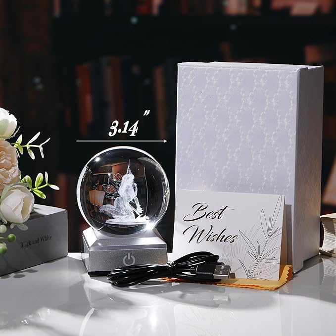 Qianwei 3D Crystal Fairy Decor - Guardian Angel Statue, Sympathy & Birthday Gifts, Christian Keepsake & Paperweight