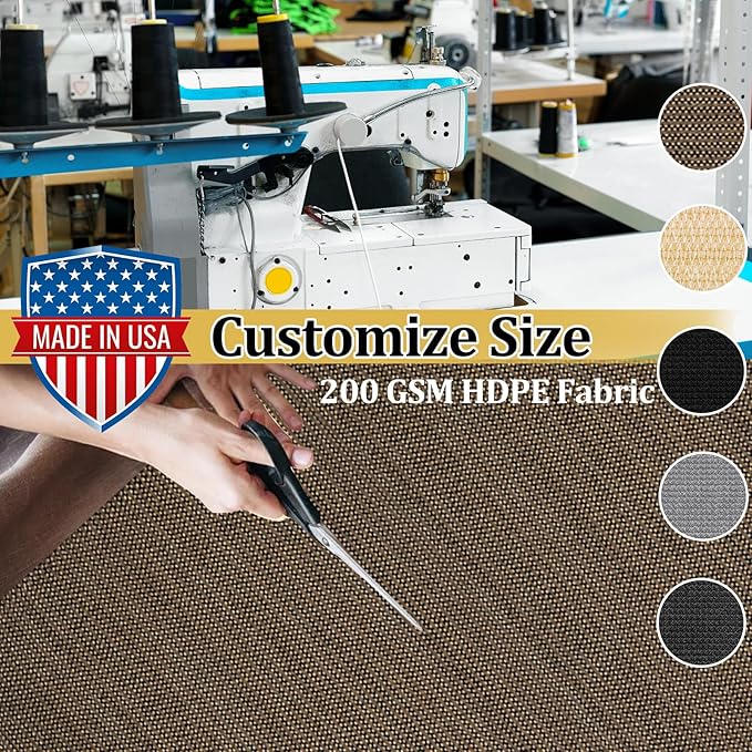 Shade&Beyond Customized Size Shade Cloth with Grommets - Thumbnail 3