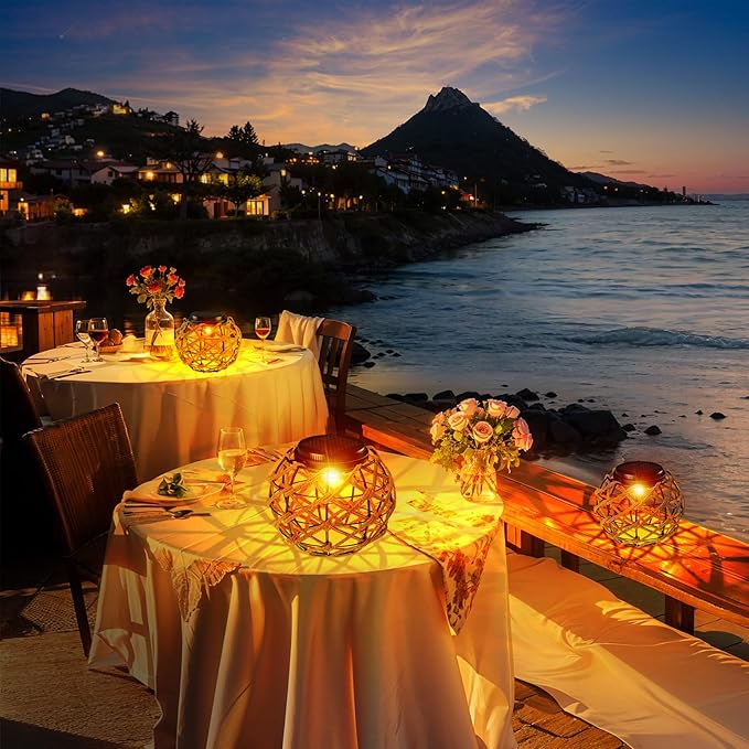 JSOT Solar Hanging Lights - Outdoor Lanterns Solar Light for Outside Hanging Lanterns Decorative Gifts for Women Front Porch Patio Yard Garden Tree Warm White 1 Pack