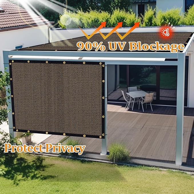 Shade&Beyond Customized Size Shade Cloth with Grommets - Thumbnail 2