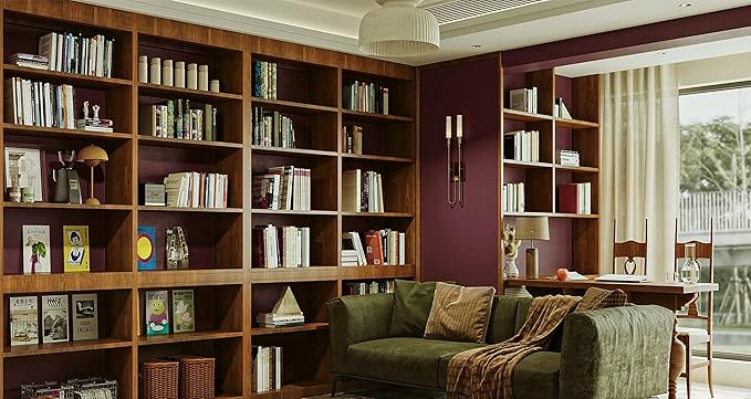 Dimoon 236''x17.7'' Red Peel and Stick Wallpaper Contact Paper Modern Self Adhesive Wall Paper Removable Renter Friendly Textured Solid Color Shelf Cabinet Vinyl Roll (236''x17.7'',Retro Red)