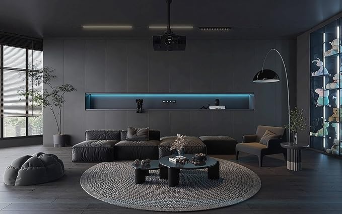 Dimoon 78.7''x17.7'' Grey Peel and Stick Wallpaper Contact Paper Modern Self Adhesive Wall Paper Removable Renter Friendly Textured Solid Color Shelf Cabinet Vinyl Roll (78.7''x17.7'',Dark Grey)