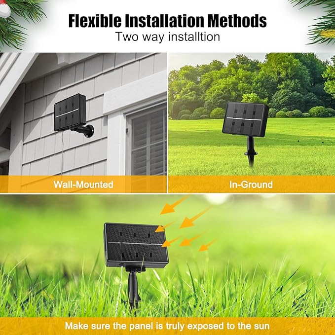 Purple Solar Christmas Lights, 576 LED Solar Meteor Shower Lights with 16 Tubes, Icicle Fairy String Lights for Christmas Decorations Tree Party Yard, Purple