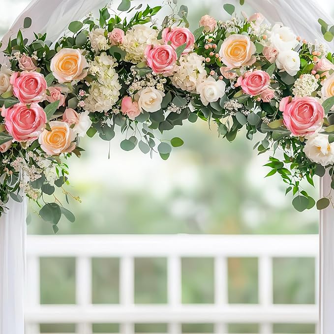 12Pcs Realistic Fake Light Pink Roses Faux Flowers with Long Stems, Artificial Silk Rose Flowers for Valentines Day Home Wedding Decor Bridal Bouquet