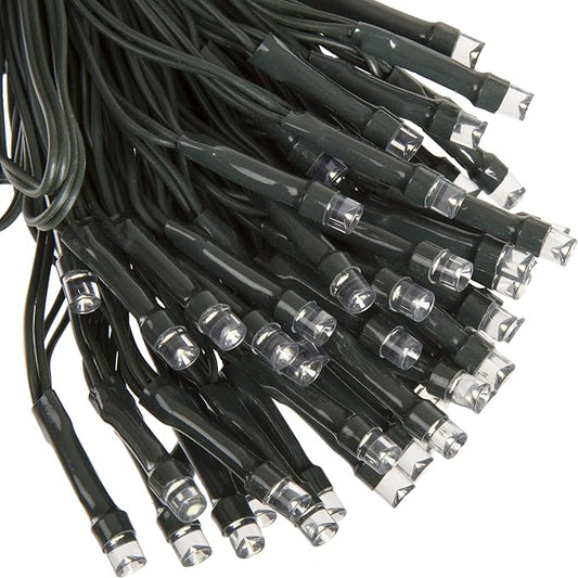 Pure Garden Solar Powered LED String Lights - 39-Foot Outdoor Lighting with 100 White Bulbs - Fairy Light with Steady or Twinkle Mode