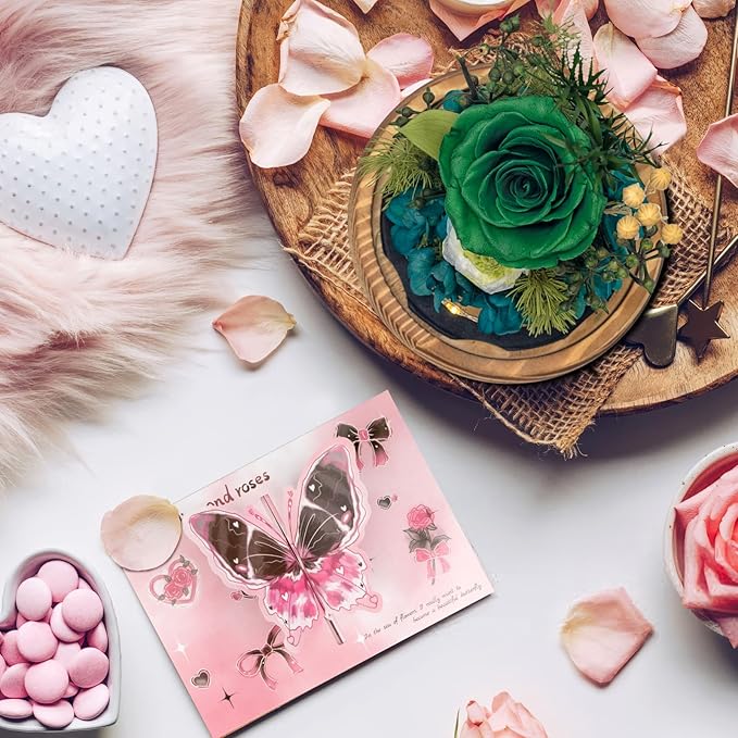 Flowers Gift – Preserved Roses Fresh Bouquet, Forever-Lasting Flowers for Delivery – Ideal Birthday Gift for Women, Valentine’s Day, Mother’s Day & Christmas