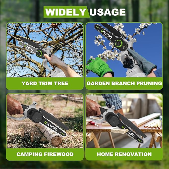 Mini Chainsaw Cordless, Electric ChainSaw for Makit a 18V Battery, 6 Inch Handheld Small Pruning Chain saw, Portable Chainsaw For Tree Trimming, Wood Cutting, DIY Gift, Women(Battery Not Included)