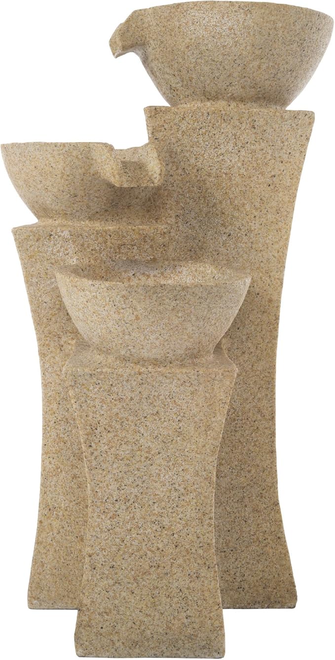 Go Yard Cascade Bowls Fountain with LED Lights