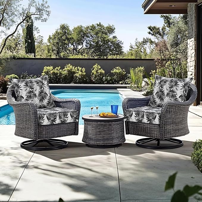 Favoyard Outdoor Seat Cushion 24 x 24 x in Waterproof Pattern