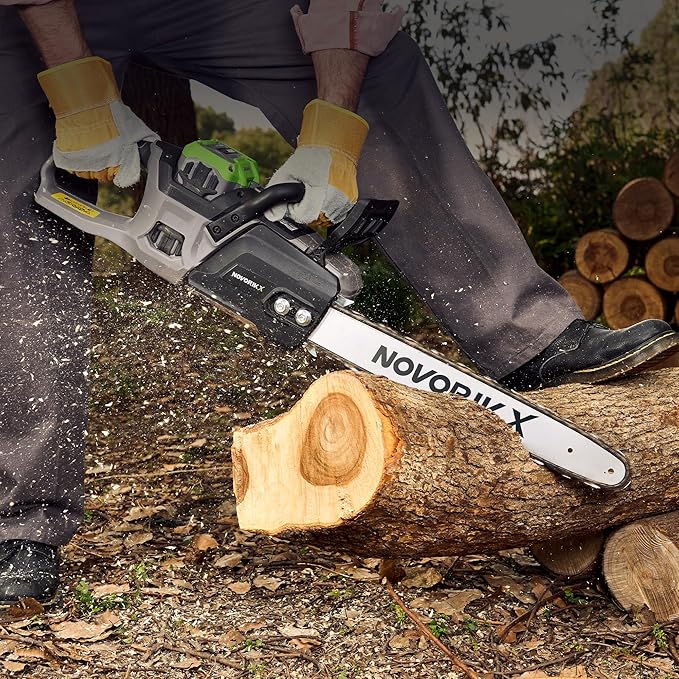 16" Chain and 16” Guide Bar Pitch: 3/8” Low Profile 57Drive Links Replacement Chain For Electric Chainsaw Gas Chainsaws .050" Gauge