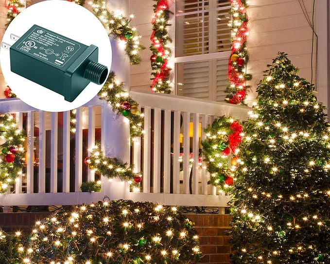 Replacement Yard Inflatable Adapter Power Supply Adaptor - 12V 1.0A 1Pcs -Inflatable Plug Replacement Class 2 Power Supply - Green - for Halloween Yard Blow Up Decorations