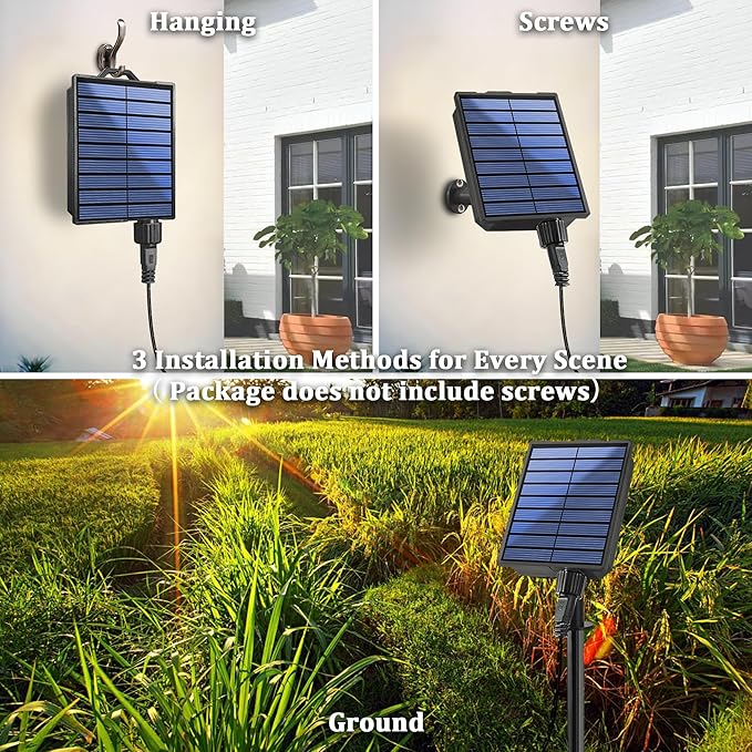 2-Pack 200FT Solar String Lights for Outside, 600 LED Extra-Bright Solar Light Outdoor with 19 Modes & Timer, Waterproof Fairy Solar Lights for Garden Patio Tree Christmas Decorations Red & Green