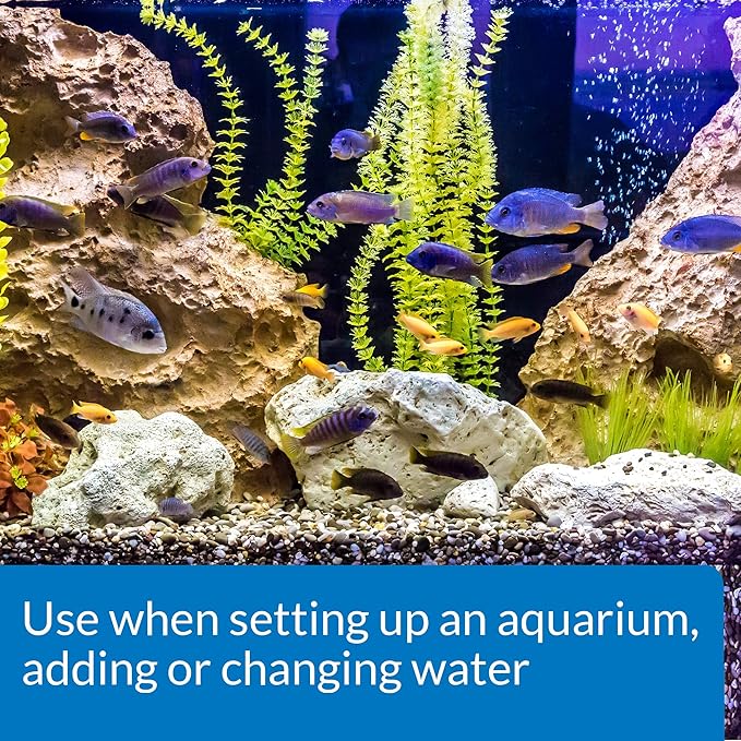 API QUICK START Freshwater and Saltwater Aquarium Nitrifying Bacteria and API TAP WATER CONDITIONER Aquarium Water Conditioner Bundle